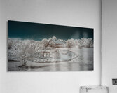 Iowa Winery Bodega: Enchanting Infrared Landscape Unveiled in Vibrant Colors  Acrylic Print
