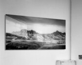 Shadows of the Earth: A Badland Peaks Driveby  Acrylic Print