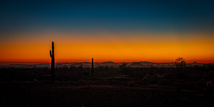 Desert Crescendo at Dusk