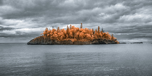 Island of Fire and Storm by Dream World Images