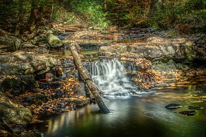 Small falls on Kitchen Creek by Dream World Images