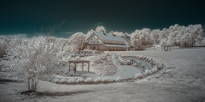 Iowa Winery Bodega: Enchanting Infrared Landscape Unveiled in Vibrant Colors