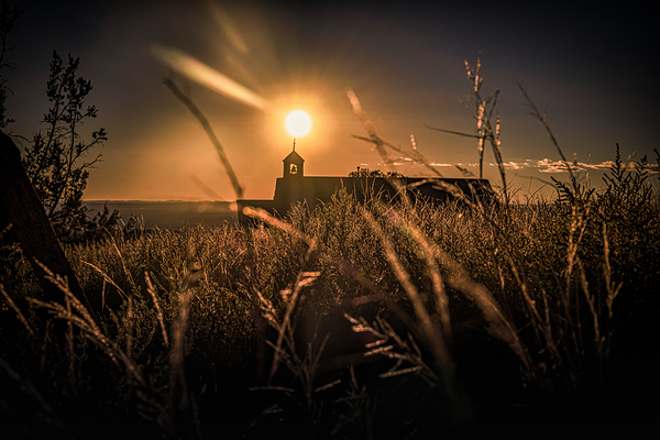 Bell Tower in Golden Repose Print