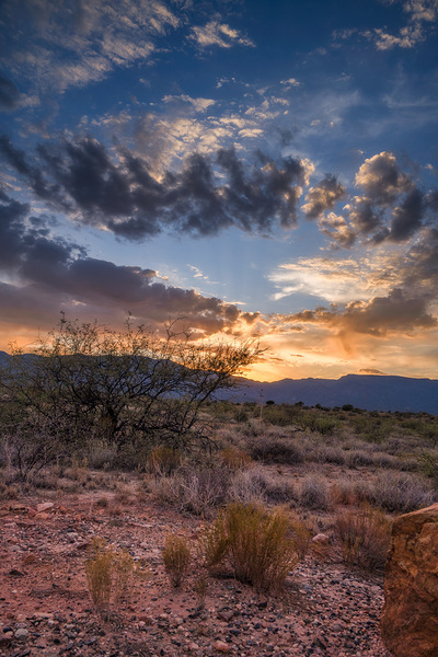 Radiance Unfurled Over Rocky Plains Print