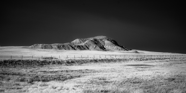 Shadows of the Earth: Lone Hill outside the Badlands Print