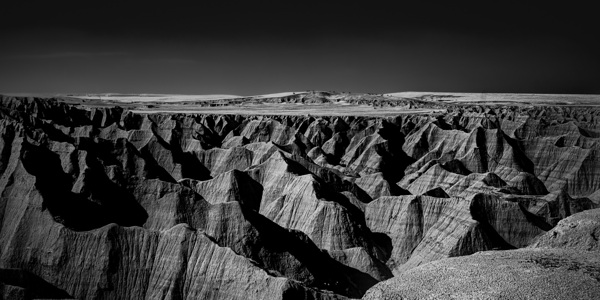 Shadows of the Earth:  A Badlands Vista Print