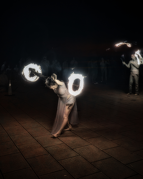 Whirls of Fire Print