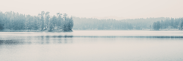 Silent Smoke on Stockade Lake Print