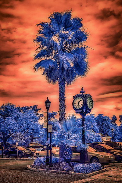 Radiant Dusk: Capturing the Charm of Inverness Florida Print