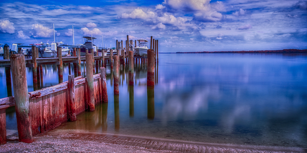 Long X Boat Ramp Print