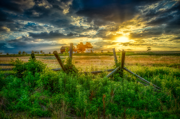 Sunset Glow Over the Fields of Gettysburg Print