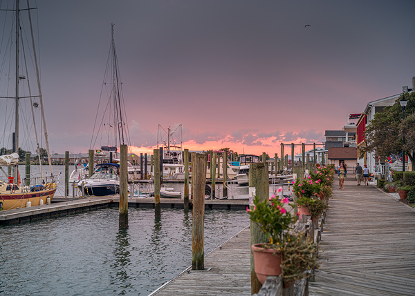 Harbor Harmony: Scenes of Tranquility in Beaufort North Carolin Print
