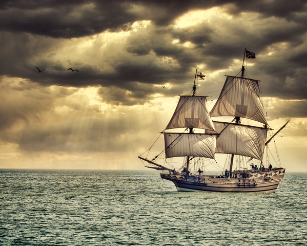 Maritime Marvel: Witnessing a Historic Tall Ship Arrival During Our Family Vacation to Cape Charles Virginia -2 Print