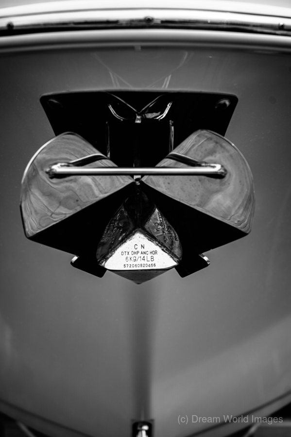 Voyage in Monochrome: Exploring Boat Details  Print