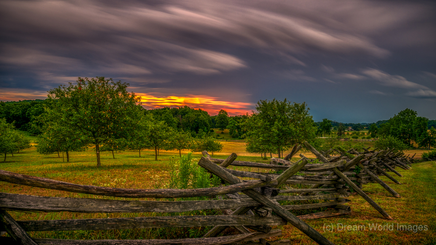 Peach Orchard Storm  Print