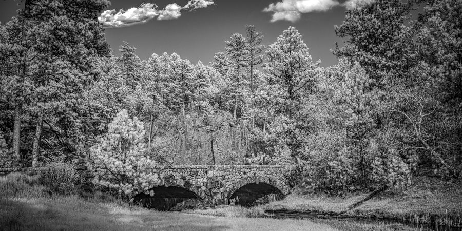 Discovering Hidden Charms: Stone Archway Bridge Unveiled in Custer State Park  Print