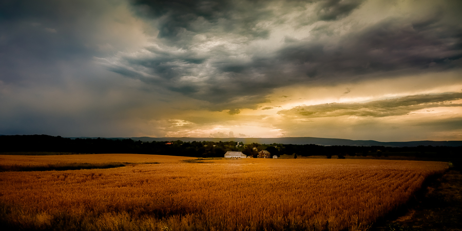 Farmland Sunset  Print