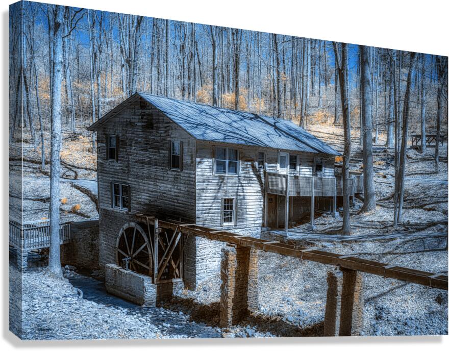A Journey Back in Time: Exploring Clarkson Covered Bridge  Canvas Print