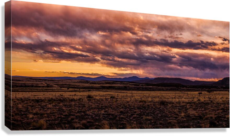 Sunset Symphony Over Vast Horizons Canvas Print