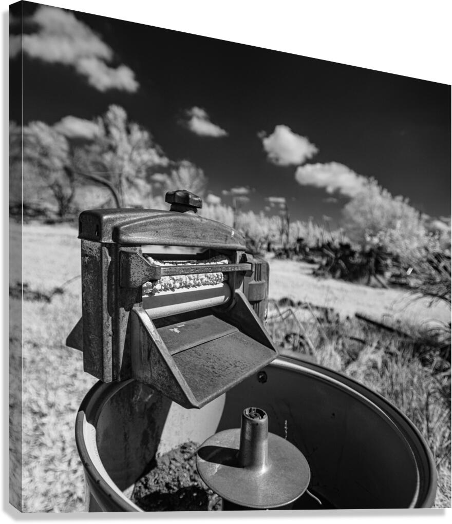 Rustic Relic - Old Washing Machine Canvas Print