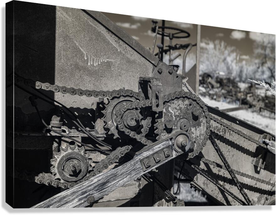 Rustic Relic   Gears Canvas Print