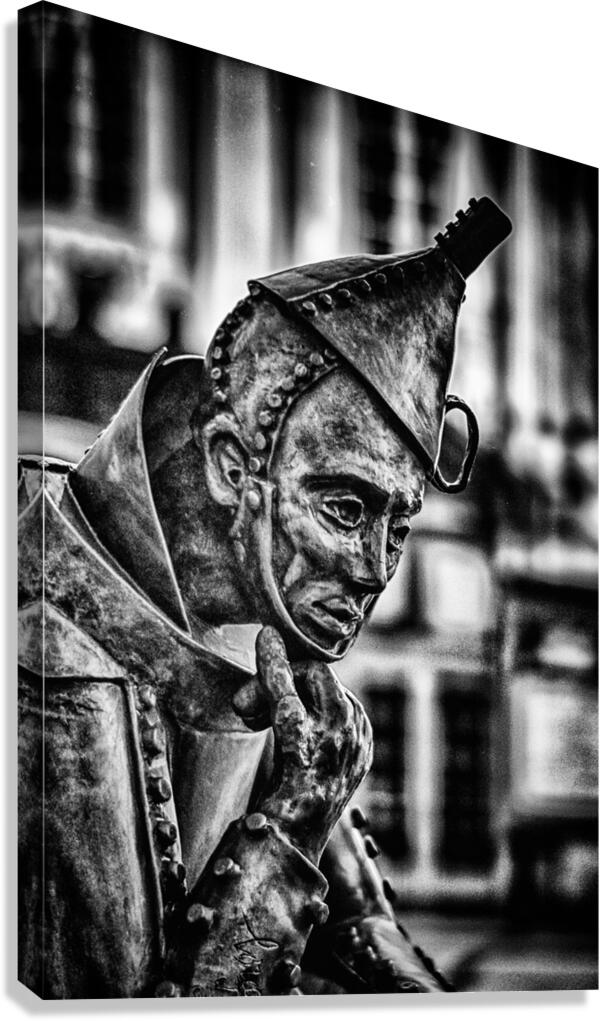 Contemplation in Bronze Canvas Print