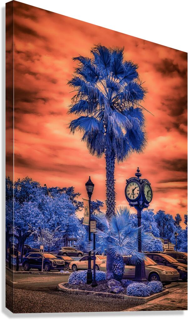 Radiant Dusk: Capturing the Charm of Inverness Florida Canvas Print