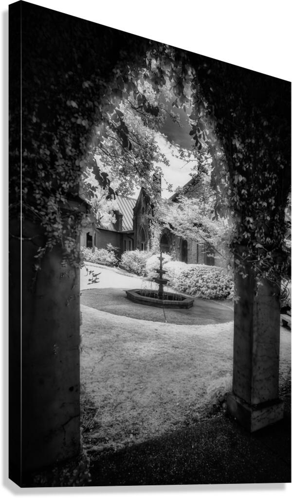 Old World Courtyard Canvas Print