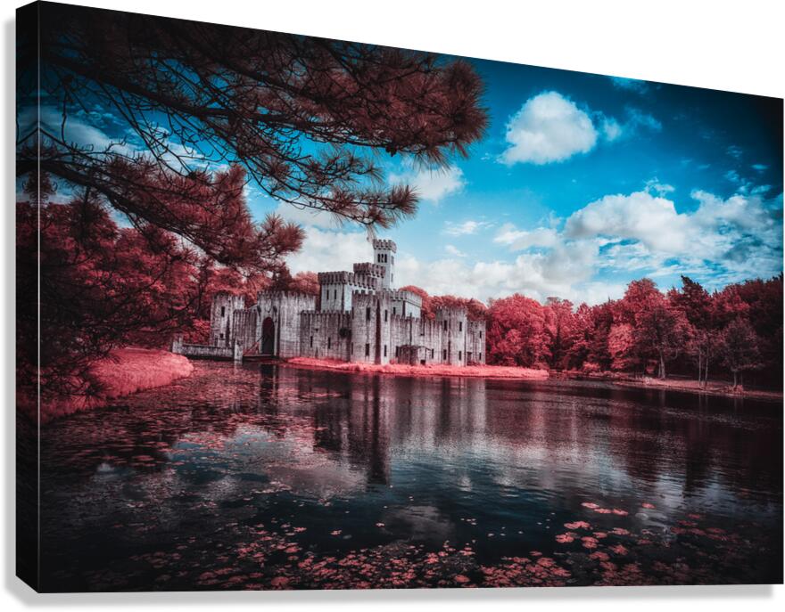 Castle Reflections Under a Texan Sky Canvas Print
