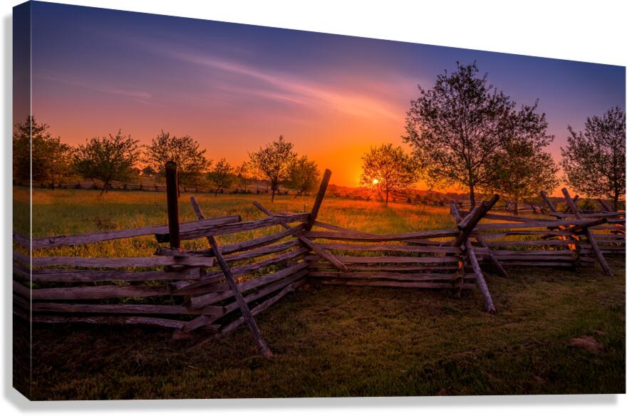 Pennsylvania Dawn: First light in Gettysburg Canvas Print