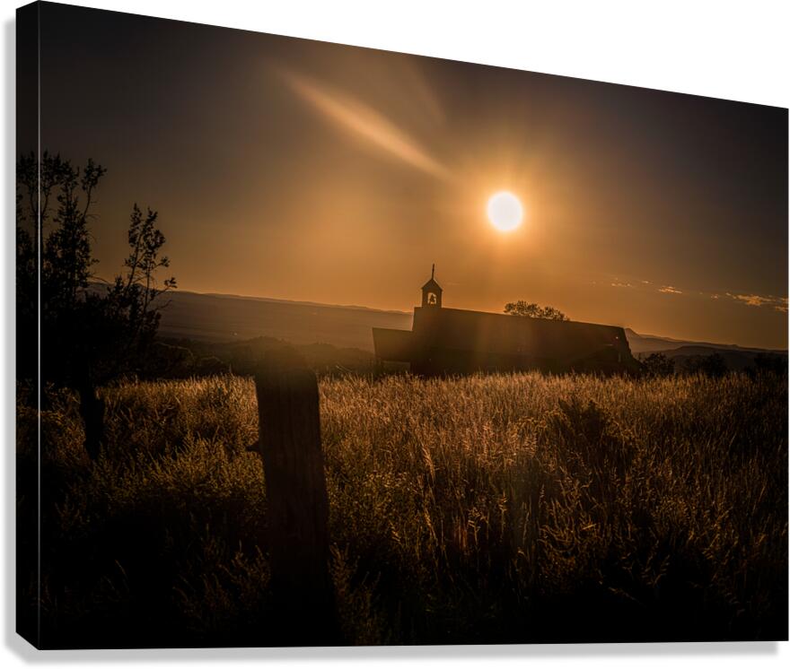 Silhouette in Sunlit Harmony Canvas Print