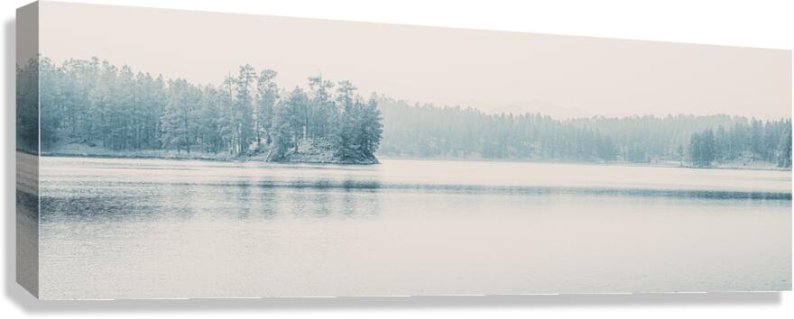 Silent Smoke on Stockade Lake Canvas Print