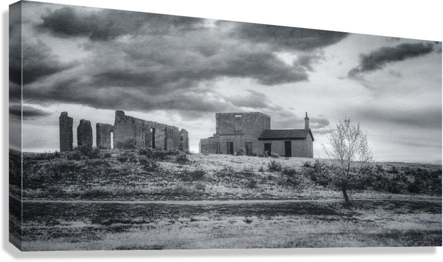 Shadows of History: Fort Laramie Ruins Canvas Print