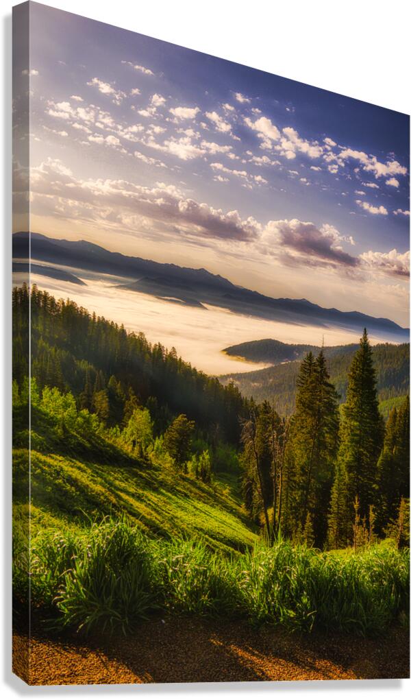 Valley of Dreams   Teton Pass Summit Canvas Print