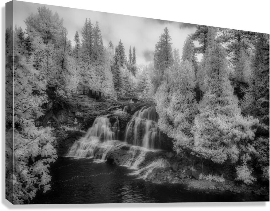 Silver Cascades of the North Woods Canvas Print