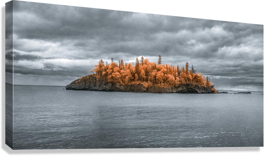Island of Fire and Storm Canvas Print