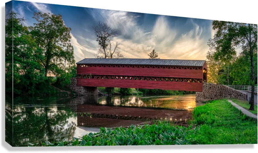 Sachs Bridge at Day’s Last Light Canvas Print