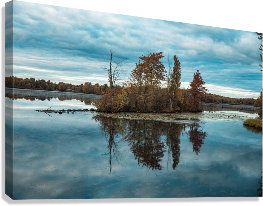 Autumns Perfect Mirror Canvas Print