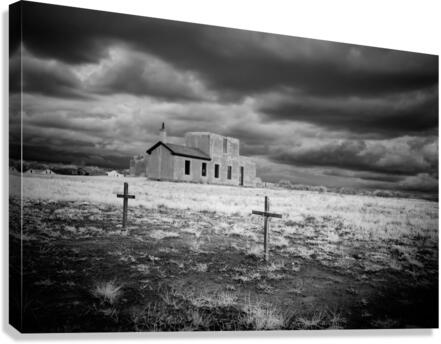 Fort Laramie Church Cemetery  Canvas Print