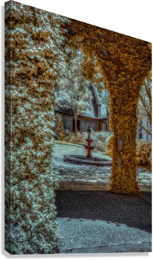 Golden Courtyard Canvas Print