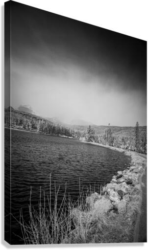 Shoreline Vista: Sprague Lake  Canvas Print