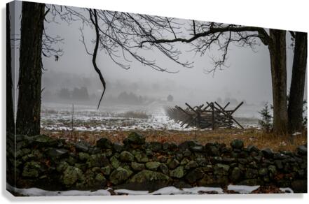 Stoney Fence Canvas Print