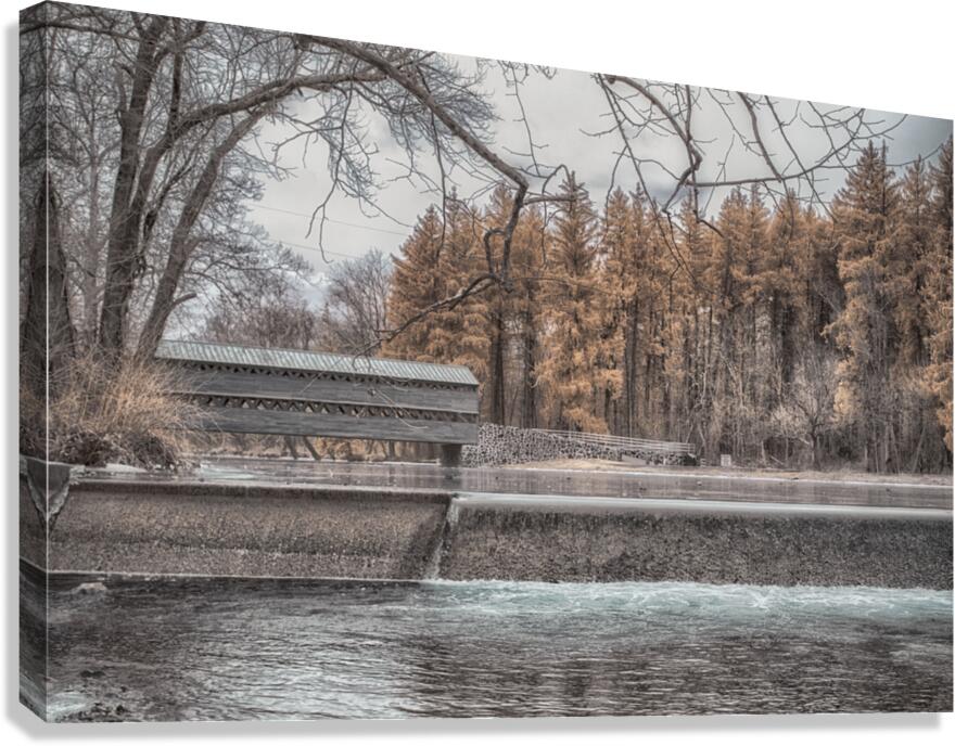 Ethereal Tranquility: Exploring Gettysburgs Bridge of Tranquility  Canvas Print