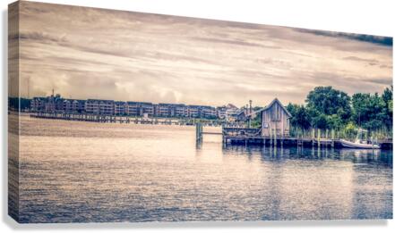 Whispers in Time: A Manteo Fishing House Canvas Print