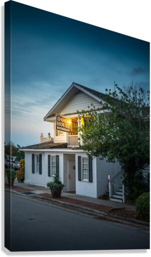 Evening at the Dock House Canvas Print