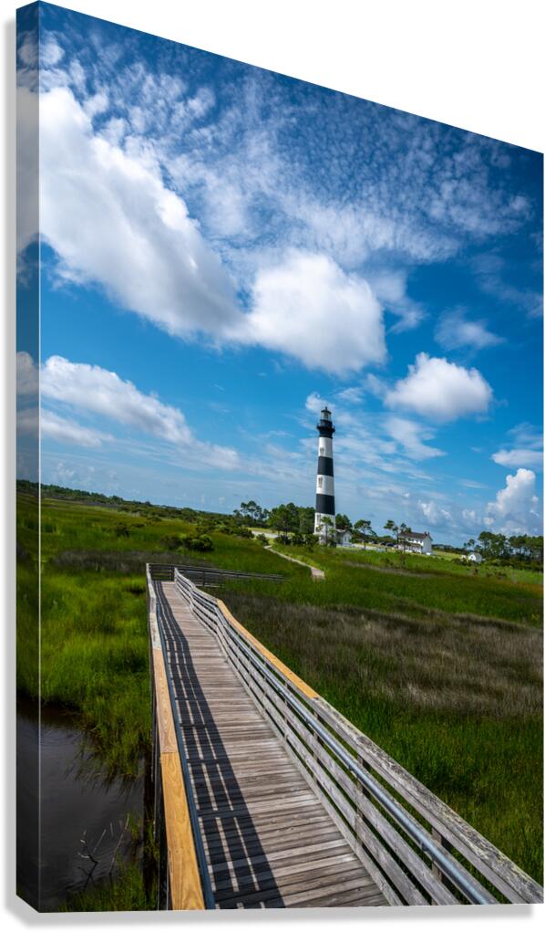 Whispers of Light: Bodie Island Walkway Canvas Print