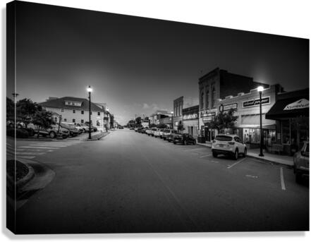 Exploring Beauforts Main Street: A Timeless Evening Stroll with My Wife Canvas Print