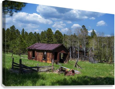 Forgotten Frontier: Ghost Town Garage Canvas Print