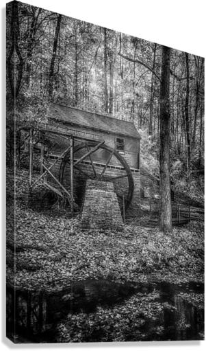 Whispers of Time: Rice Grist Mill Canvas Print
