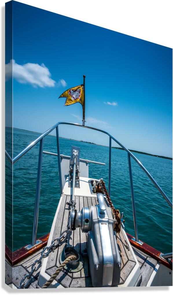 Lighthouse Adventures: A 12-Hour Cruise Through Beauforts Water Canvas Print